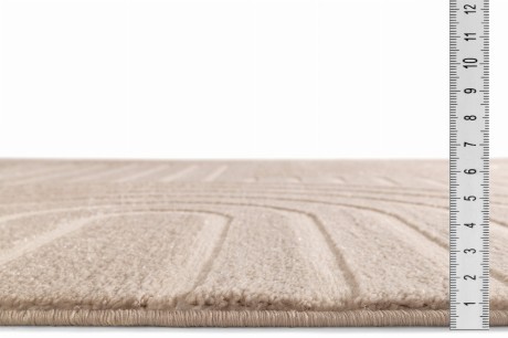 Przejdź do produktu Dywan nowoczesny 3D Louis beżowy koło 160 cm x 160 cm