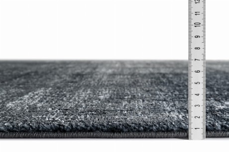 Przejdź do produktu Dywan nowoczesny Stella antracyt melanż koło 120 cm x 120 cm
