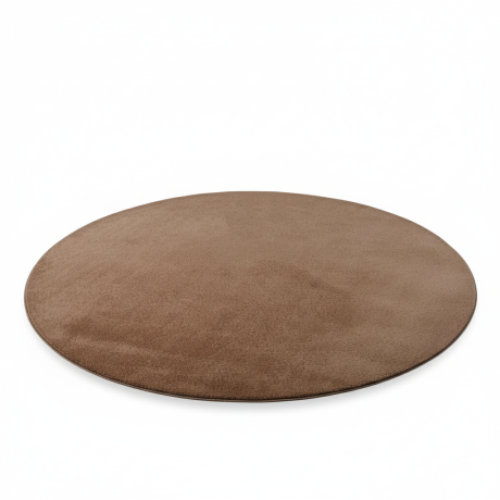 Przejdź do produktu Dywan pluszowy Joy brązowy koło 200 cm x 200 cm