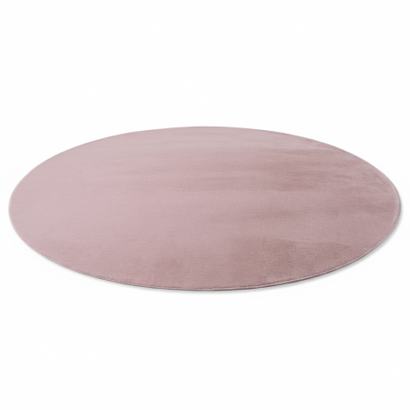 Przejdź do produktu Dywan pluszowy Joy różowy koło 200 cm x 200 cm