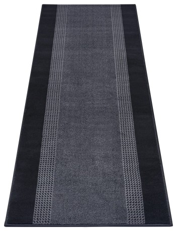 Przejdź do produktu Dywan nowoczesny Basic czarno-szary 80 cm x 450 cm 