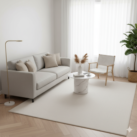 Przejdź do produktu Dywan nowoczesny Helix jednobarwny kremowy 60 cm x 110 cm 