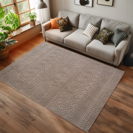 Przejdź do produktu Dywan nowoczesny Helix Boho beżowy 160 cm x 230 cm