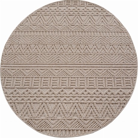 Przejdź do produktu Dywan nowoczesny Helix Boho beżowy koło 160 cm x 160 cm