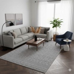 dywan-nowoczesny-3d-helix-boho-szary-aranzacja-w-salonie-z-biala-sofa-na-ciemnej-podlodze-fotelem-i-stolikiem-kawowym-w-tle-duze-okno.jpg