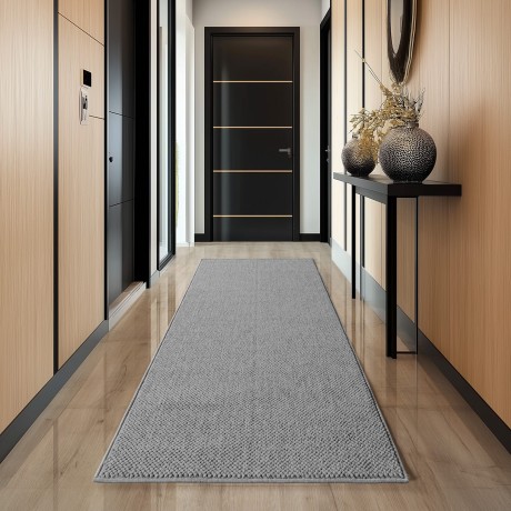 Przejdź do produktu Dywan nowoczesny Helix jednobarwny szary  80 cm x 250 cm 