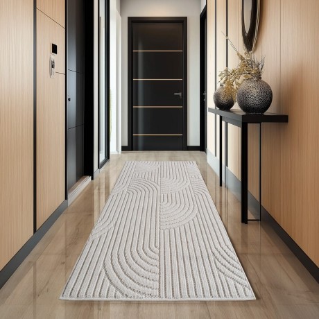 Przejdź do produktu Dywan nowoczesny Helix Geometria kremowy 80 cm x 250 cm
