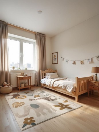 Przejdź do produktu Dywan dziecięcy Safari Adventures – Zwierzęta 160 cm x 235 cm Atest Oeko Tex