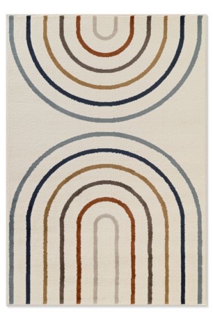 Przejdź do produktu Dywan dziecięcy Adventures – Podwójna tęcza naturalne kolory 160 cm x 235 cm Atest Oeko - Tex