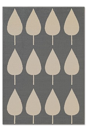 Przejdź do produktu Dywan dziecięcy Adventures – Kremowe Listki na niebieskim tle 160 cm x 235 cm Atest Oeko-Tex