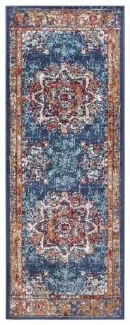 Przejdź do produktu Dywan klasyczny Luxor Rozeta niebieski 80 cm x 240 cm