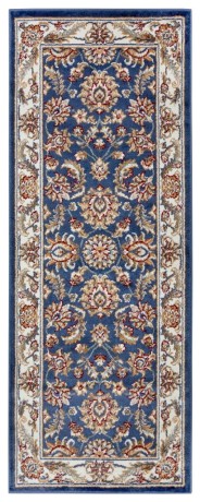 Przejdź do produktu Dywan Luxor Perski Florystyczny niebiesko - kremowy 80 cm x 240 cm