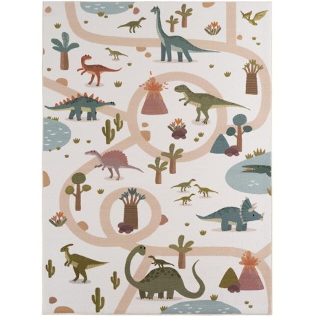 Przejdź do produktu Dywan dziecięcy Coco Dinozaury kremowe 160 cm x 230 cm