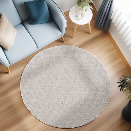 Przejdź do produktu Dywan uniwersalny Loom kremowy 160 cm x 160 cm koło