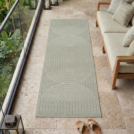 Przejdź do produktu Dywan uniwersalny Nova 3D oliwkowy 80 cm x 250 cm