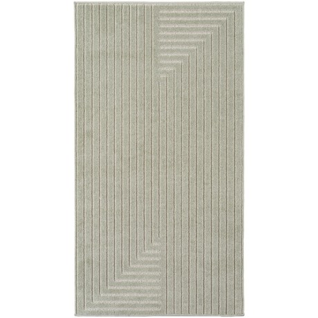 Przejdź do produktu Dywan uniwersalny Nova 3D Geometria oliwkowy 80 cm x 250 cm