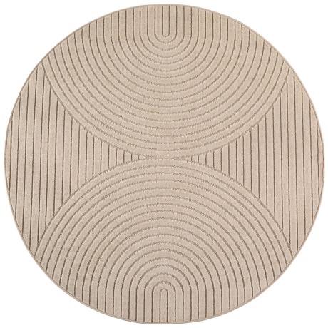 Przejdź do produktu Dywan uniwersalny Nova 3D beżowy koło 200 cm x 200 cm