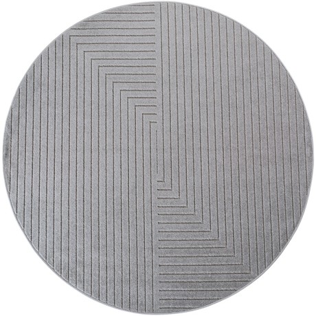 Przejdź do produktu Dywan uniwersalny Nova 3D Geometria szary koło 200 cm x 200 cm