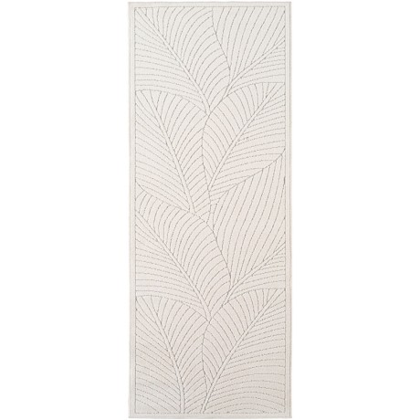 Przejdź do produktu Dywan uniwersalny Nova 3D Listki kremowy 80 cm x 250 cm