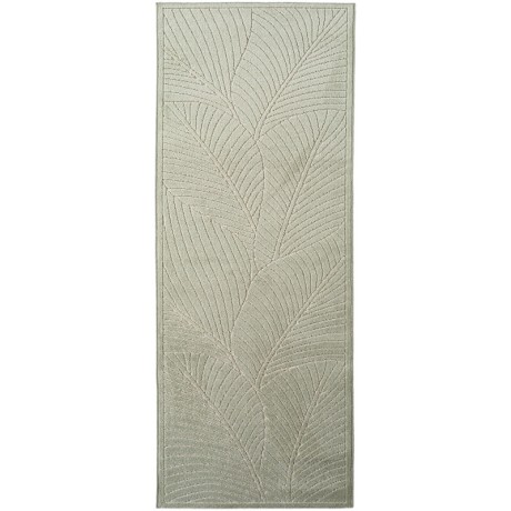 Przejdź do produktu Dywan uniwersalny Nova 3D Listki oliwkowy 80 cm x 250 cm