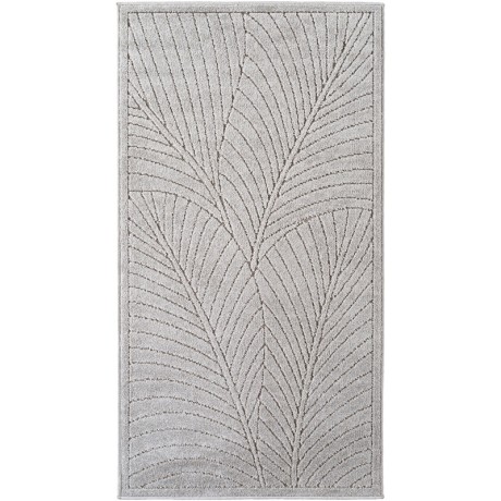 Przejdź do produktu Dywan uniwersalny Nova 3D Listki szare 80 cm x 250 cm