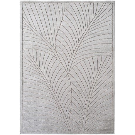 Przejdź do produktu Dywan uniwersalny Nova 3D Listki szare 160 cm x 230 cm