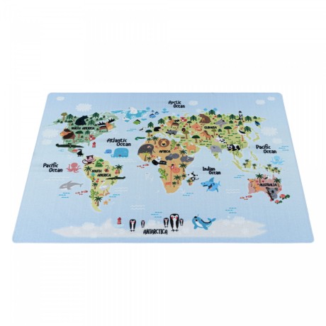 Przejdź do produktu Dywan dziecięcy Play Mapa antypoślizgowy do prania 120 cm x 170 cm 