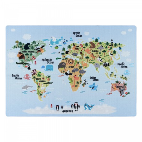 Przejdź do produktu Dywan dziecięcy Play Mapa antypoślizgowy do prania 120 cm x 170 cm 