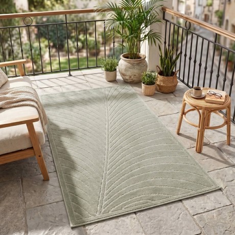 Przejdź do produktu Dywan uniwersalny Nova 3D Liść oliwkowy 80 cm x 250 cm