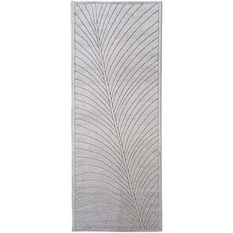 Przejdź do produktu Dywan uniwersalny Nova 3D Liść szary 80 cm x 250 cm