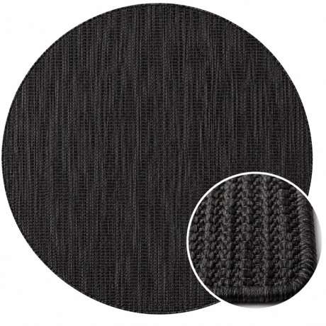 Przejdź do produktu Dywan uniwersalny Mira czarny koło 80 cm x 80 cm