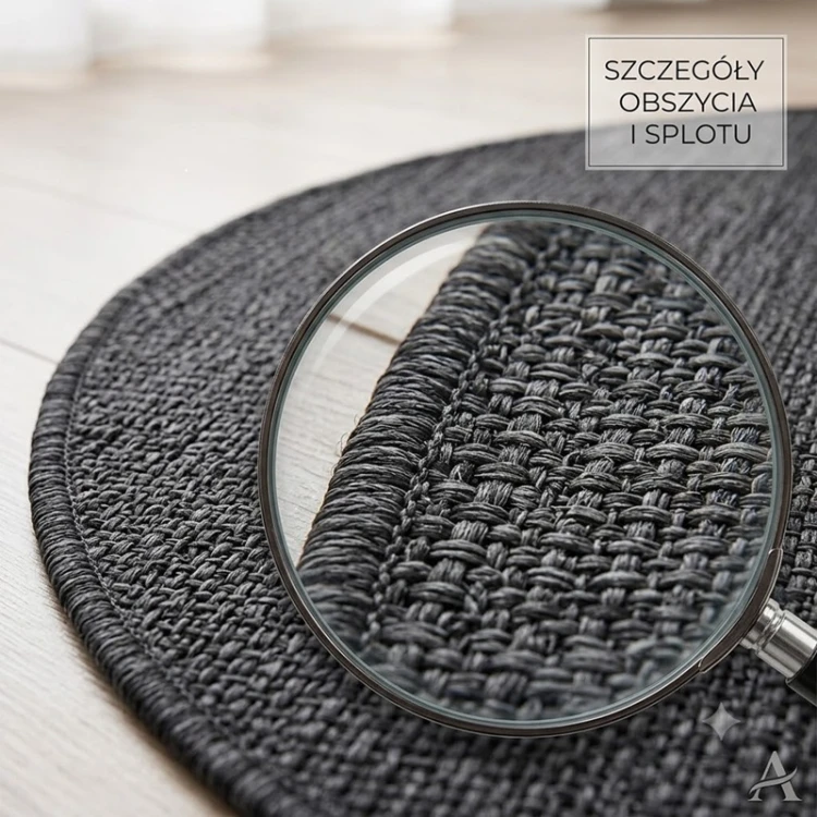 Nowoczesny-Dywan-koło-okrągły-MIRA-1450-Black-Czarny-Wewnętrzno-Zewnętrzny-zbliżenie.jpg