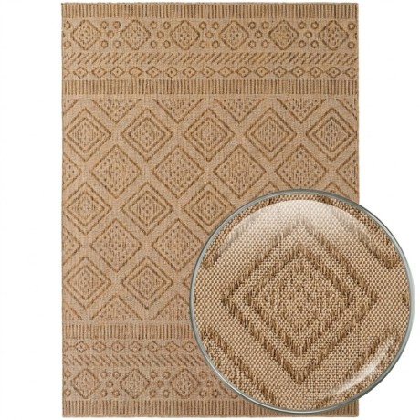 Przejdź do produktu Dywan uniwersalny Mira Aztek beżowo brązowy 60 cm x 100 cm
