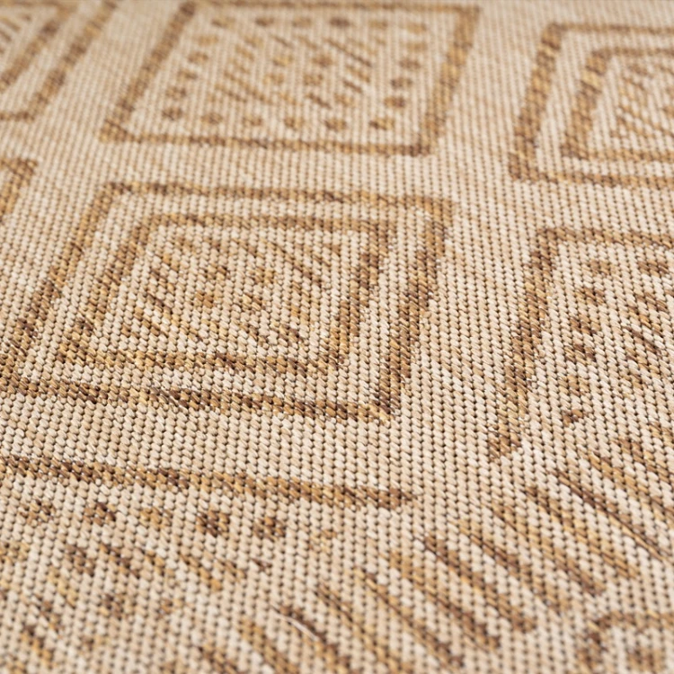 Nowoczesny-Dywan-MIRA-1452-Romby-Beige-Beżowo-Brązowy--Wewnętrzno-Zewnętrzny-runo-3mm-zbliżenie2.jpg