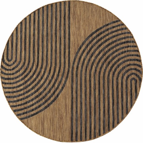 Przejdź do produktu Dywan uniwersalny Mira geometryczny brązowo czarny koło 200 cm x 200 cm
