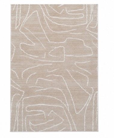 Przejdź do produktu Dywan nowoczesny Fancy Soft Touch poliestrowy beżowy 120 cm x 170 cm 