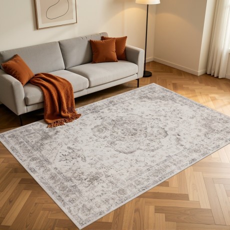 Przejdź do produktu Dywan vintage INKA Medalion z Efektem Postarzenia Beżowy 280 cm x 370 cm
