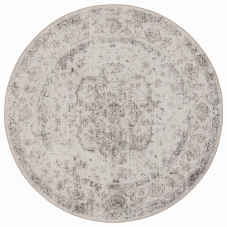 Przejdź do produktu Dywan vintage INKA Medalion z Efektem Postarzenia Beżowy koło 160 cm x 160 cm