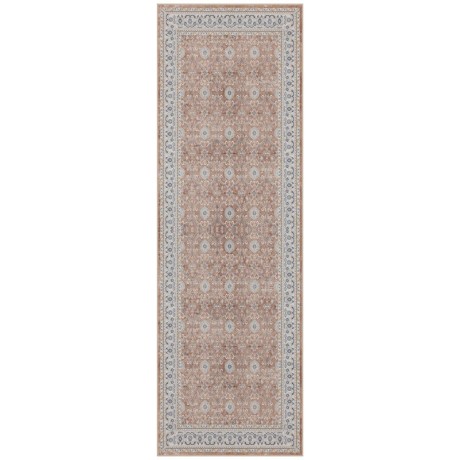 Przejdź do produktu Dywan vintage INKA Ornament z Efektem Postarzenia Terakota 80 cm x 250 cm