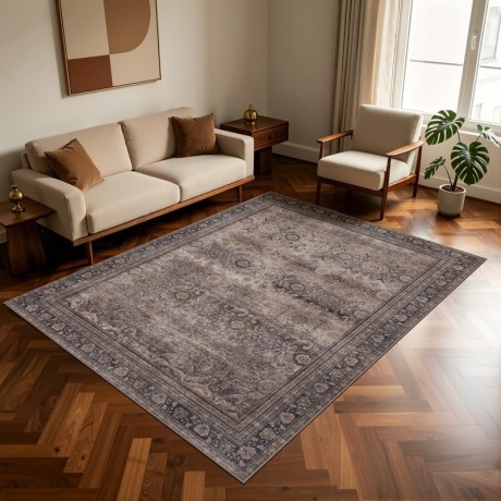Przejdź do produktu Dywan vintage INKA Oriental z Efektem Postarzenia Brązowy 120 cm x 170 cm