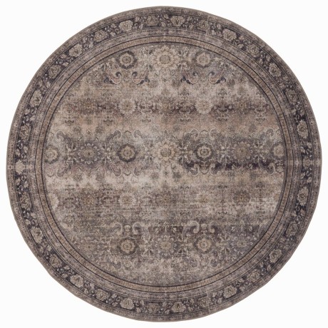 Przejdź do produktu Dywan vintage INKA Oriental z Efektem Postarzenia Brązowy koło 120 cm x 120 cm