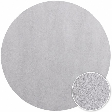 Przejdź do produktu Dywan pluszowy Sky srebrny 200 cm x 200 cm koło 