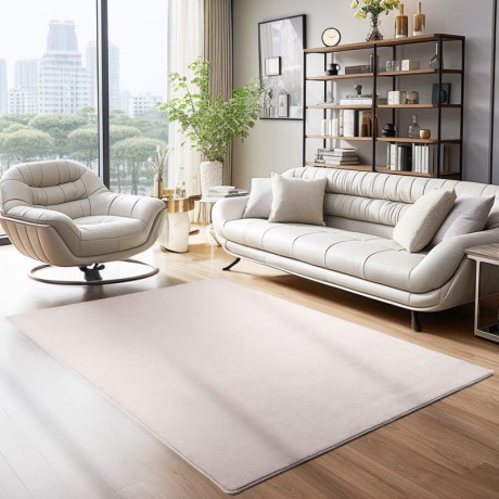 Przejdź do produktu Dywan pluszowy Sky beżowy 80 cm x 250 cm