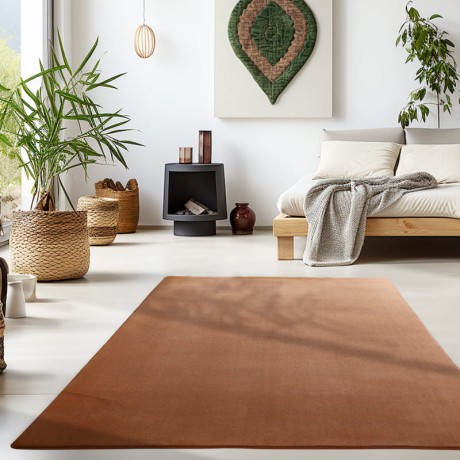 Przejdź do produktu Dywan pluszowy Sky brązowy 80 cm x 250 cm