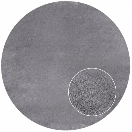 Przejdź do produktu Dywan pluszowy Sky szary 120 cm x 120 cm koło