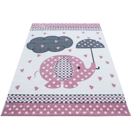 Przejdź do produktu Dywan dziecięcy Kids Słonik różowy 160 cm x 230 cm