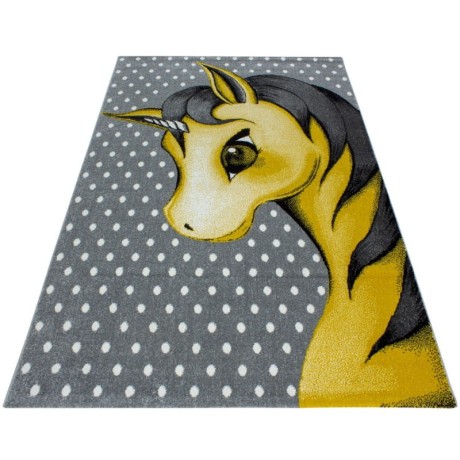 Przejdź do produktu Dywan dziecięcy Kids Jednorożec żółty 160 cm x 230 cm