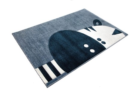 Przejdź do produktu Dywan dziecięcy 3D Zebra niebieski 80 cm x 150 cm