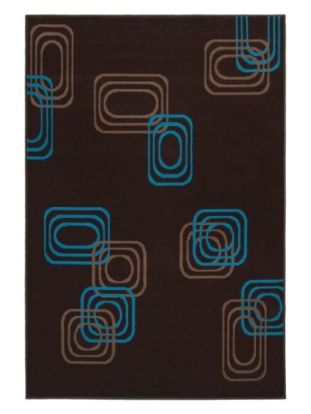 Przejdź do produktu Dywan  Dywan nowoczesny Kwadraty brązowy 160 cm x 225 cm