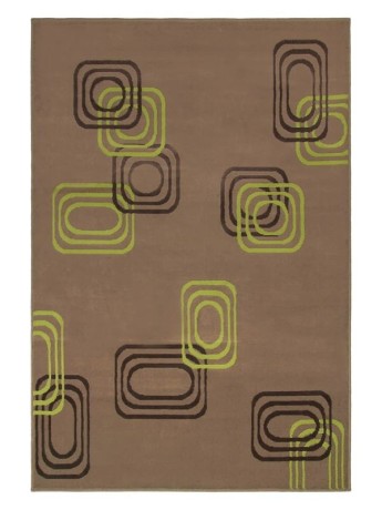 Przejdź do produktu Dywan  nowoczesny Kwadraty jasny brąz 140 cm x 200 cm